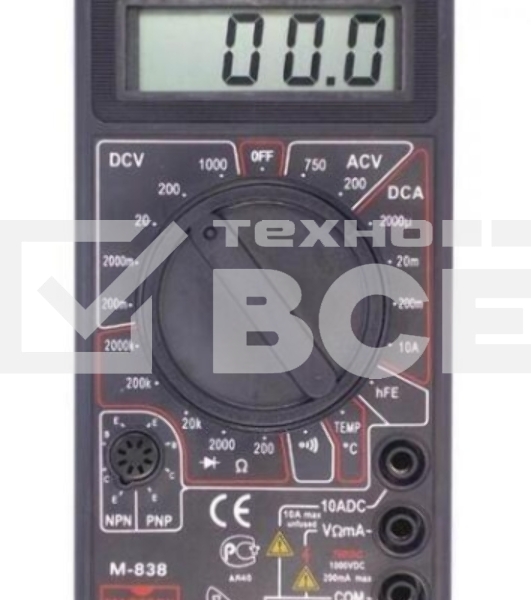 Портативный мультиметр M838 MASTECH