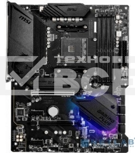 Материнская плата MSI MPG B550 GAMING PLUS, AM4, AMD B550, 4xDDR4, 6xSATA, 2xM.2, 1xPCI-E 4.0 x16, 1xPCI-E 3.0 x4, 2xPCI-E x1, 1xHDMI, 1xDP, 1x 1Gb LAN, 4xUSB-A 2.0, 2xUSB-A 3.2 Gen 1, 1xUSB-A 3.2 Gen 2, 1xUSB-C 3.2 Gen 2, 5x3.5 мм, 7.1, ATX