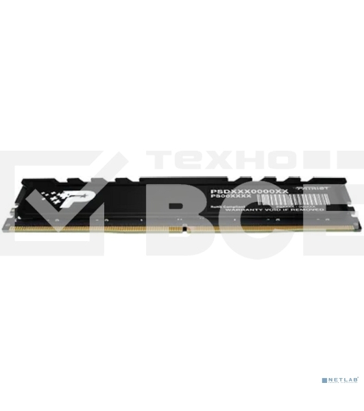 Оперативная память Patriot Signature Premium, DDR5, 16GB (1x16 GB), 5200 MHz, CL42, радиатор, черный