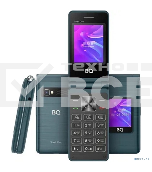 Мобильный телефон BQ 2412 Shell Duo синий MTK 6261 D