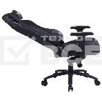 Кресло игровое Cactus CS-CHR-0112BL-M, массажное, с подголовником, черный, фото3