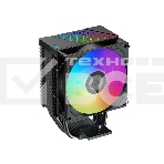 Кулер PCCooler R400 ARGB черный 92мм алюминий+медь 2200r[m 30db 4-pin 180W 133мм, фото6