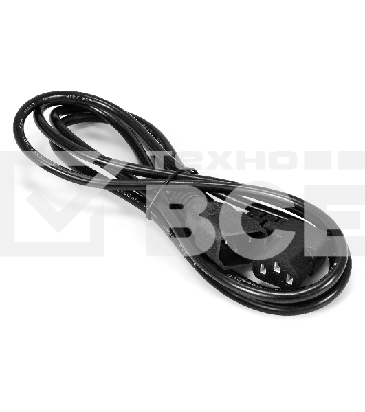 Кабель питания ExeGate Special EC-1,8S (C13 угловой->C14, 3*1.0mm2, CCA, черный, 1.8м)