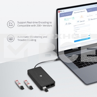 Трансивер FS for Mellanox MMA2P00-AS Compatible 25GBASE-SR SFP28 850nm 100m DOM Duplex LC MMF Optical Transceiver Module
