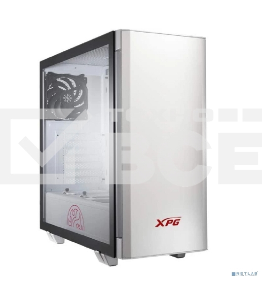 Компьютерный корпус XPG INVADER-WHITECOLOR BOXWORLDWIDE (ATX, подсветка ARGb, 2 вентилятора 120мм, стеклянная боковая панель,белый)