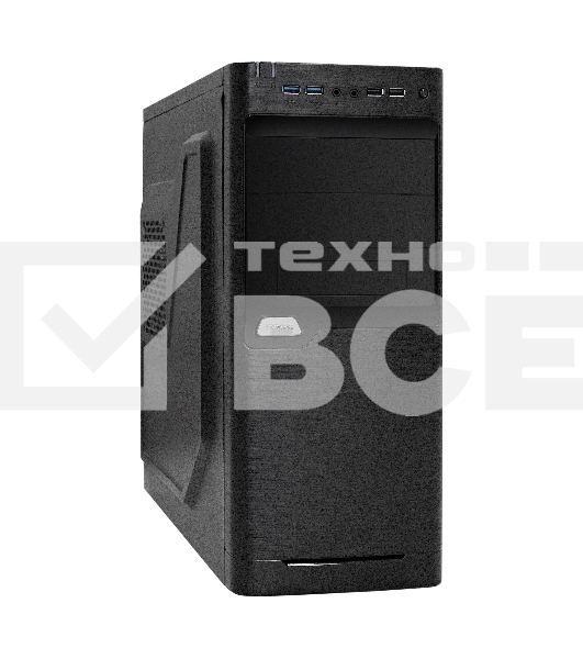 Компьютерный корпус Miditower ExeGate XP-330U-UNS400 (ATX, БП UNS400 с вент. 12см, 2хUSB/2хUSB 3.0, аудио, черный)
