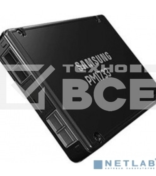Накопитель SSD Samsung 7680GB PM1733 2.5 PCIe Gen4 x4/dual port x2 R/W 7000/3800 MB/s R/W 1450K/135K IOPs DWPD1 5Y