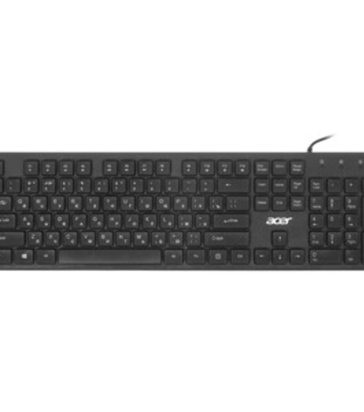 Клавиатура проводная Acer OKW020, USB, черный