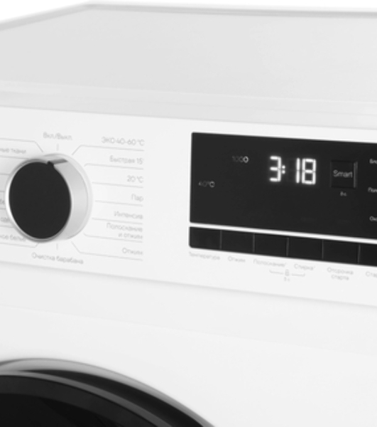 Стиральная машина Vitek VT-WME6008 белый, загрузка фронтальная 6 кг, 1000 об/мин, класс A++