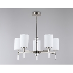 Люстра Ambrella light LH56251/5 SN/FR никель/белый матовый E27/5 max 60W D600*590, фото4