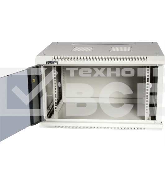 Шкаф настенный серии Pro, 12U 600x450, стеклянная дверь