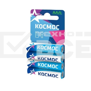 Батарейки солевые КОСМОС R03 4*BL (мизинчиковые) ( 4шт в упак )