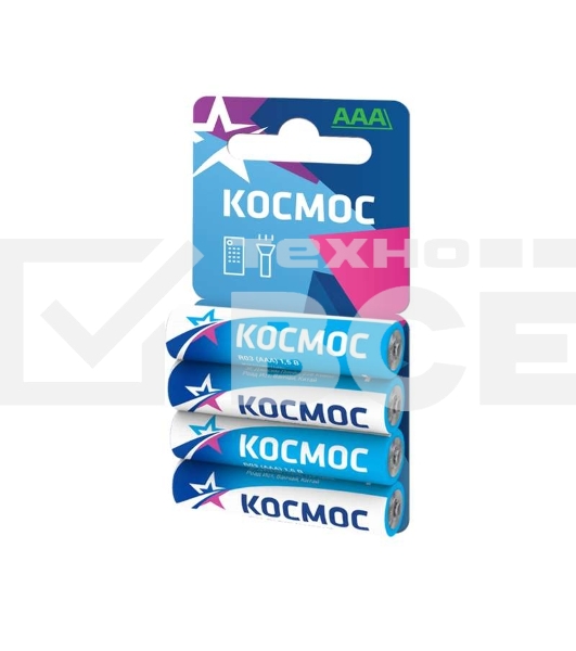 Батарейки солевые КОСМОС R03 4*BL (мизинчиковые) ( 4шт в упак )