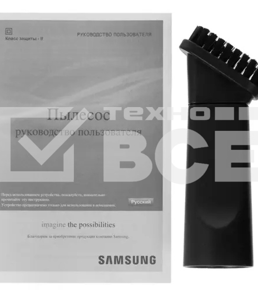 Пылесос Samsung VCC4520S3R/XEV красный, 350/1600 Вт, уборка сухая, пылесборник контейнер 1.3 л