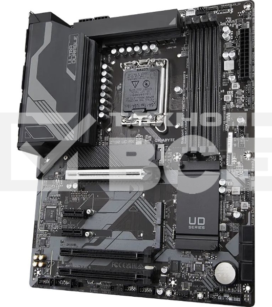 Материнская плата Gigabyte Z790 UD AX (V1.1/V1.2), LGA 1700, Intel Z790, 4xDDR5, 6xSATA, 3xM.2, 1xPCIe 5.0 x16, 1xPCIe 4.0 x4, 1xPCIe 3.0 x1, 1xHDMI, 1xDP, 1x 2.5Gb LAN, 4xUSB-A 2.0, 4xUSB-A 3.2 Gen 1, 1xUSB-A 3.2 Gen 2, 1xUSB-C 3.2 Gen 2x2, 7.1, ATX