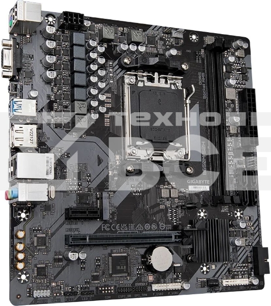 Материнская плата Gigabyte B650M S2H (V1.2), AM5, AMD B650, 2xDDR5, 4xSATA, 1xM.2, 1xPCI-E 4.0 x16, 3xUSB-A 3.2 Gen 1, 1xUSB-C 3.2 Gen 1, 1x 1Gb LAN, 3x3.5 мм, 7.1, Micro-ATX