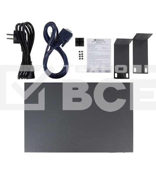 Коммутатор Managed L2 Switch 8x1000Base-T PoE, 2x1000Base-X SFP, PoE Budget 135W, RJ45 Console, 19