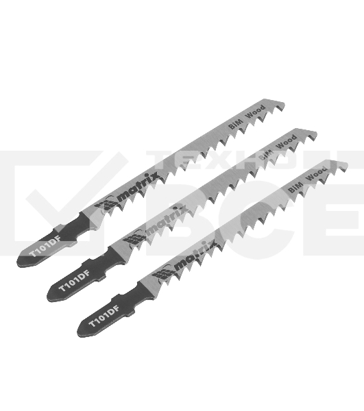 Полотна для электролобзика по дереву, 3 шт. T101DF, 75 x 4мм, Bimetal Matrix