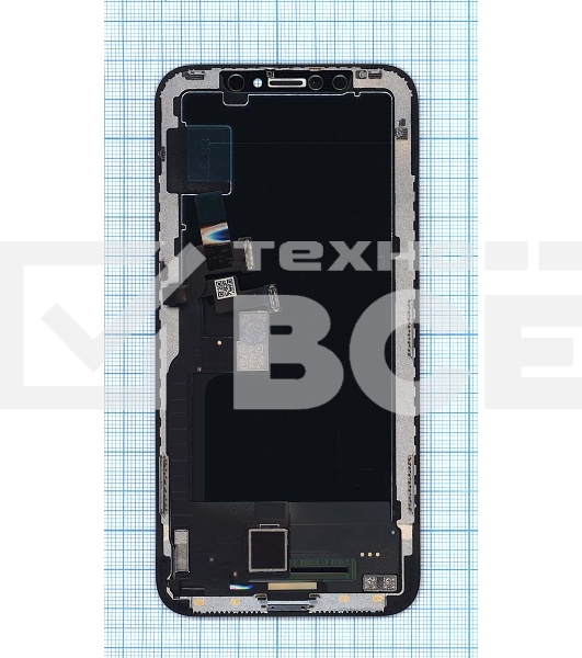Дисплей для iPhone X в сборе с тачскрином (OLED ALG) черный