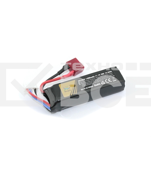 Портативный аккумулятор Li-Pol 11.1V 401855 1400mAh разъем T-plug
