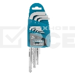 Набор ключей имбусовых Gross 16403 HEX, 1,5–10 мм, S2, 9 шт., удлиненные с шаром, сатинированные, фото4