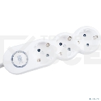 Удлинитель IEK У03В 3 места 2P+PE/5м 3х1,5 мм2 16А/250В UNO, фото 1