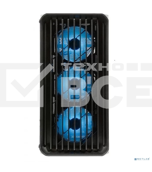 Компьютерный корпус Minitower mATX Eurocase 00-01003411 M205 4ARGb черный без БП закаленное стекло USB 3.0