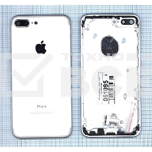 Задняя крышка для iPhone 7 Plus (5.5) серебристая