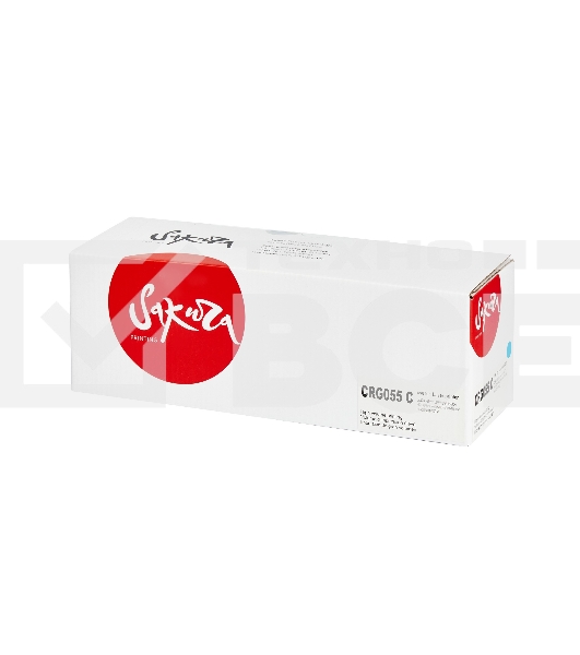Картридж Sakura 055C (3015C002) для Canon LBP664Cx/ LBP663Cdw/ MF746Cx/ MF744Cdw/ MF742Cdw, голубой, 2100 к. (чип без счетчика копий)