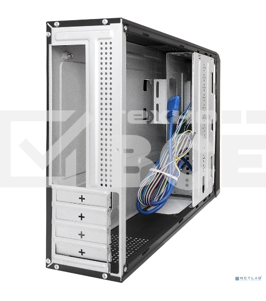 Компьютерный корпус Desktop ExeGate MI-207U-300W-8 (miniITX/mATX, БП M300 с вент. 8см, 1*USB+1*USB3.0, аудио, черный)