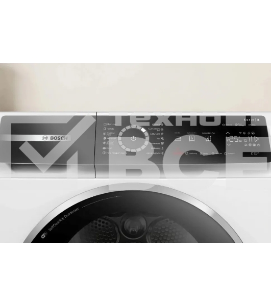 Сушильная машина Bosch Serie 8 WQB245B0ME белый, с английской панелью