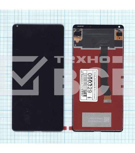 дисплей в сборе с тачскрином для Xiaomi для Mix 2 черный