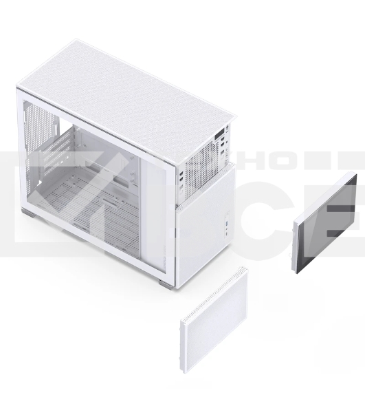 Корпус без блока питания Case JONSBO D31 MESH SCREEN, Mini-Tower, TG, no fans, 1xUSB-A 3.0 + 1xUSB-C 3.2, mATX, mDTX, mITX White