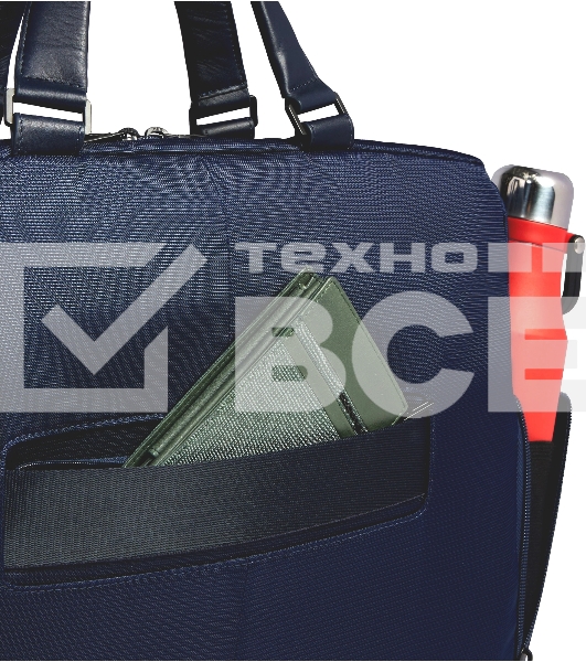 Деловая сумка Piquadro Orion CA6624S136/BLU с отделением для ноутбука синий ткань/натур.кожа