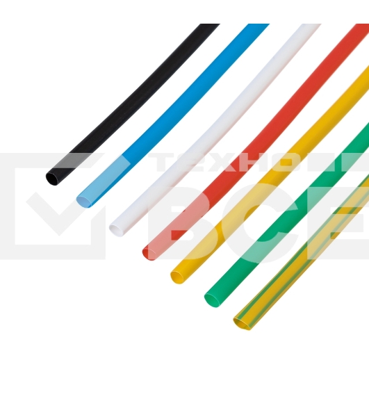 Набор термоусаживаемых трубок Rexant №12 ТУТ нг 3,0/1,5 мм, 7 цветов (упак. 21 шт. по 10 см)