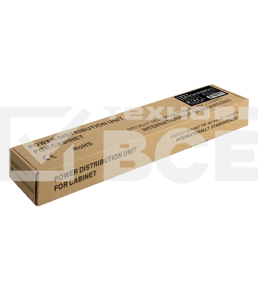 Блок розеток горизонтальный ExeGate ServerPro PDU-19H702 Al-7S-C14-SW-O, 19', 1U, Алюминий, 7 Schuko, С14, защита от перегрузки, черный