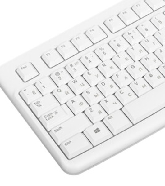 Комплект клавиатура+мышь Logitech MK120 проводной, USB, 1000 DPI, чёрный (неоригинальная гравировка)