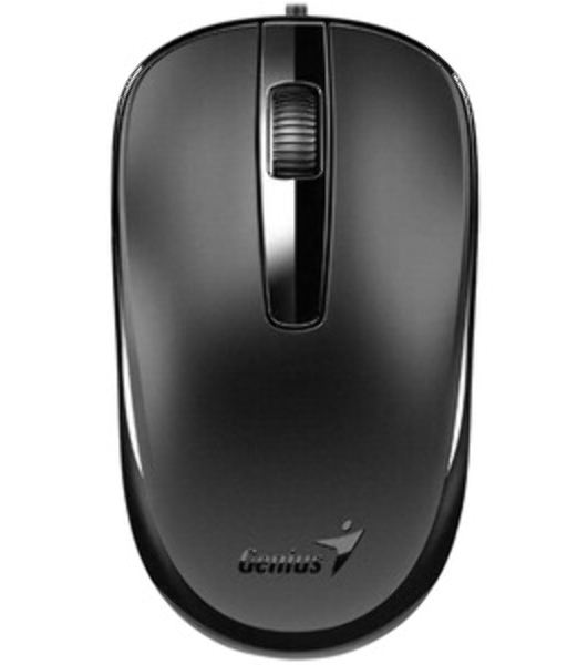 Мышь проводная Genius DX-120 черный, 1000 dpi, USB, кнопки - 3