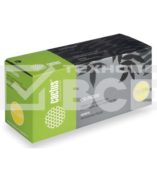 Картридж лазерный Cactus CS-PE220 (013R00621) черный (3000 стр.) для Xerox WorkCentre PE 220