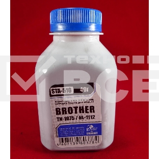 Тонер Brother TN 1075/1070/1060/1050/1040/1030/1020/1010/1000 HL-1112/1110/1111/1118 (фл,40г) B&W Standart фас. Россия