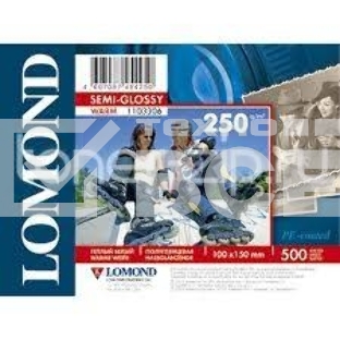 Фотобумага Lomond для струйной печати, A6, 250 г/м2, 500 листов (Полуглянцевая тепло-белая, микропористая)