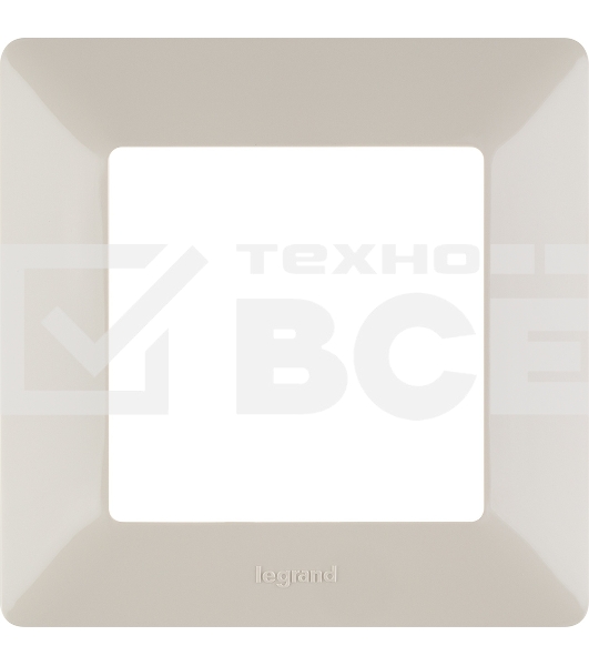 Рамка 'Слоновая кость'. 1-постовая универсальная Valena LIFE