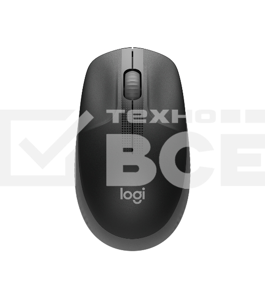 Мышь беспроводная Logitech M190 черный, 1000 dpi, радиоканал, USB, кнопки - 3