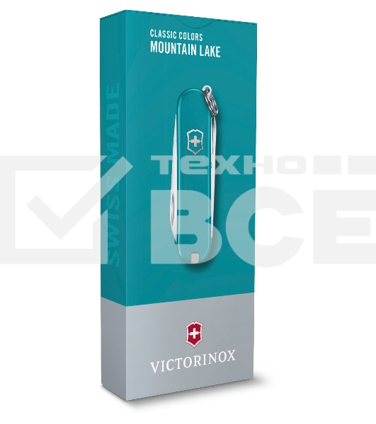 Нож перочинный Victorinox Classic Mountain Lake (0.6223.23G) 58мм 7 функций карт.коробка
