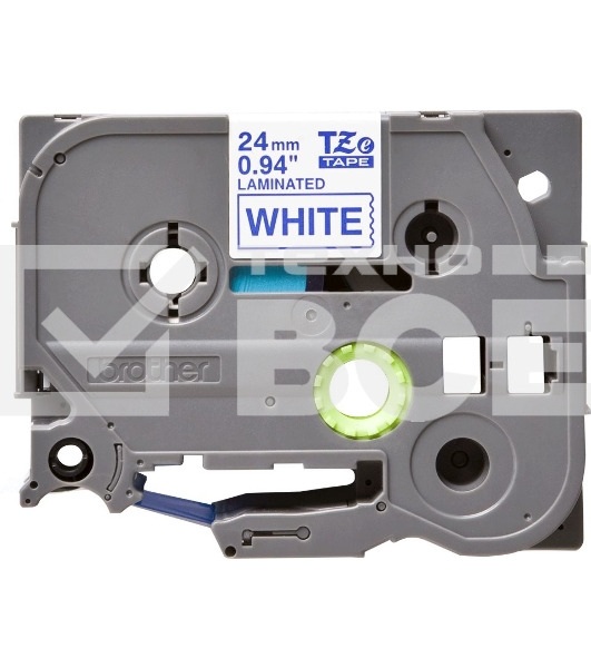 Картридж Brother TZ-E253 24 мм, 8 м, синий шрифт, белый фон, для BROTHER P-Touch