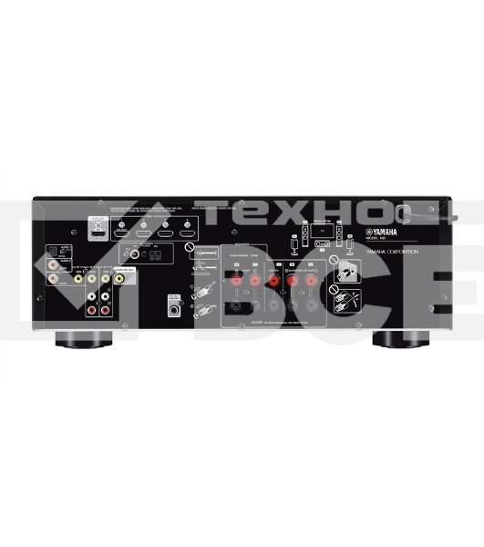 Ресивер Yamaha RX-V385 черный F 5.1-канальный AV-ресивер с поддержкой Bluetooth® с полностью дискретной конфигурацией и высококачественными ЦАП