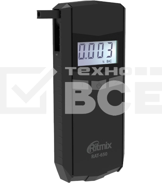 Алкотестер Ritmix RAT-650 электрохимический черный