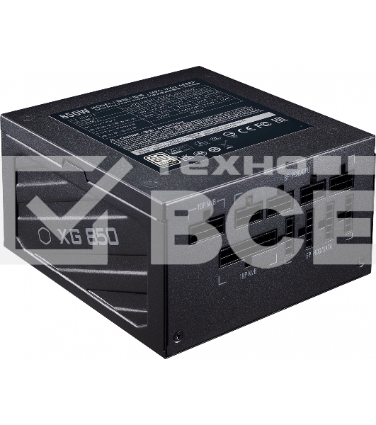 Блок питания Power Supply Cooler Master XG850 Platinum, 850W, ATX, 135mm, 24pin, 12xSATA, 6xPCI-E(6+2), APFC, 80+ Platinum, Full Modular