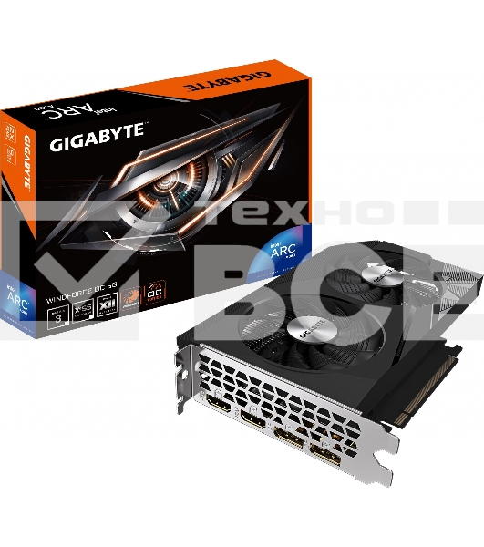 Видеокарта Gigabyte A380 WINDFORCE OC 6GB GV-IA380WF2OC-6GD