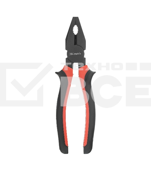 Плоскогубцы MATRIX Black Nickel, 200 мм, комбинированные, двухкомпонентные рукоятки 16983